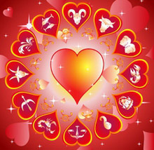Как встречают день святого Валентина знаки зодиака